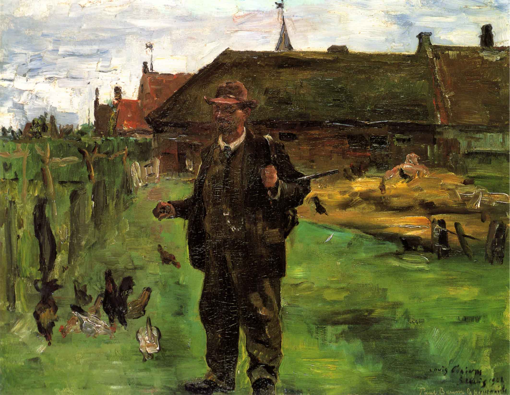 Lovis Corinth Portra des Malers Paul Baum in Sluis